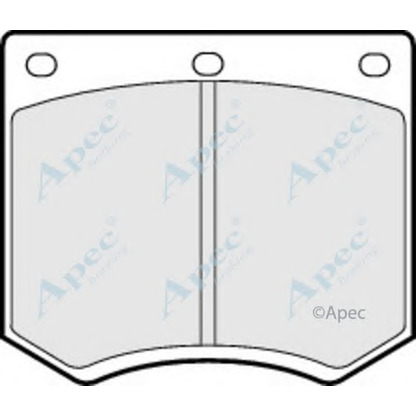 Photo Brake Pad Set, disc brake APEC braking PAD626