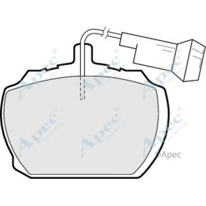 Foto Bremsbelagsatz, Scheibenbremse APEC braking PAD63