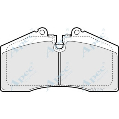 Фото Комплект тормозных колодок, дисковый тормоз APEC braking PAD642