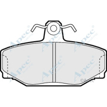 Photo Brake Pad Set, disc brake APEC braking PAD644