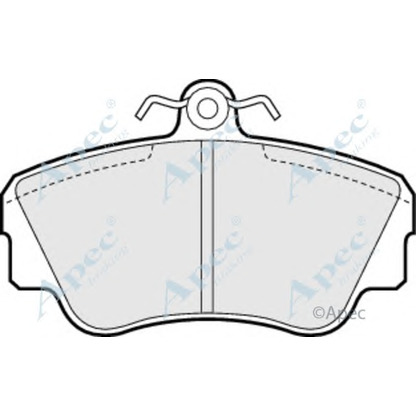 Фото Комплект тормозных колодок, дисковый тормоз APEC braking PAD648