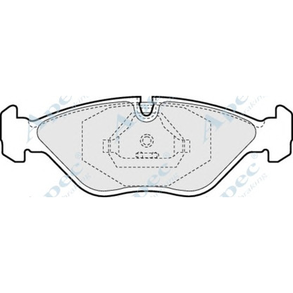 Photo Brake Pad Set, disc brake APEC braking PAD651