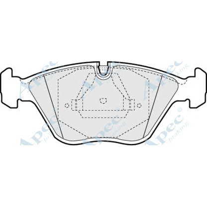 Foto Bremsbelagsatz, Scheibenbremse APEC braking PAD655