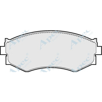 Photo Brake Pad Set, disc brake APEC braking PAD666