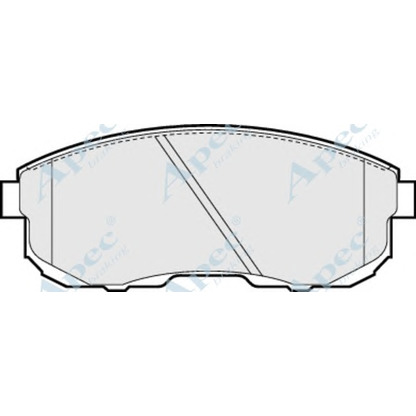 Photo Kit de plaquettes de frein, frein à disque APEC braking PAD669