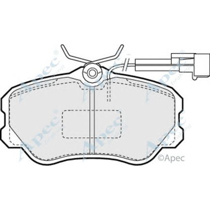 Foto Kit pastiglie freno, Freno a disco APEC braking PAD670