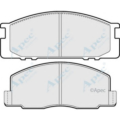 Фото Комплект тормозных колодок, дисковый тормоз APEC braking PAD673