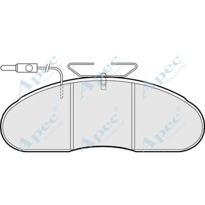 Photo Brake Pad Set, disc brake APEC braking PAD677