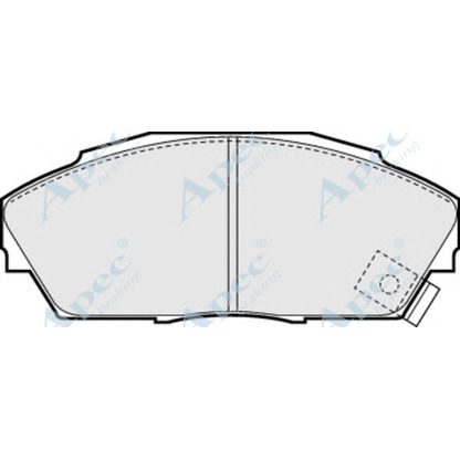 Photo Kit de plaquettes de frein, frein à disque APEC braking PAD704