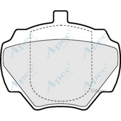 Photo Kit de plaquettes de frein, frein à disque APEC braking PAD706