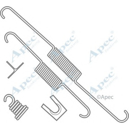 Фото Комплектующие, тормозная колодка APEC braking KIT712