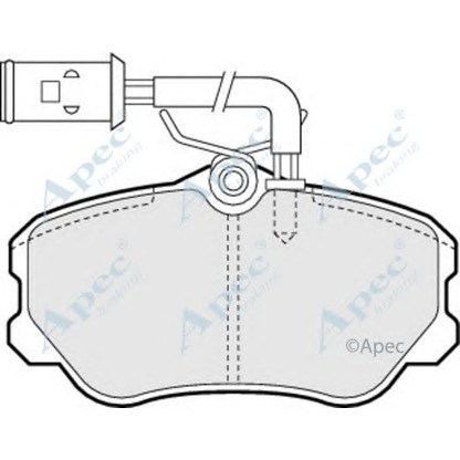 Photo Kit de plaquettes de frein, frein à disque APEC braking PAD718