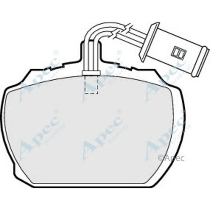 Photo Kit de plaquettes de frein, frein à disque APEC braking PAD72