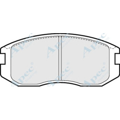 Foto Bremsbelagsatz, Scheibenbremse APEC braking PAD722