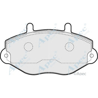 Photo Brake Pad Set, disc brake APEC braking PAD729