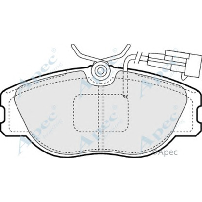 Фото Комплект тормозных колодок, дисковый тормоз APEC braking PAD743