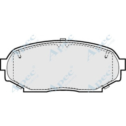 Photo Kit de plaquettes de frein, frein à disque APEC braking PAD746