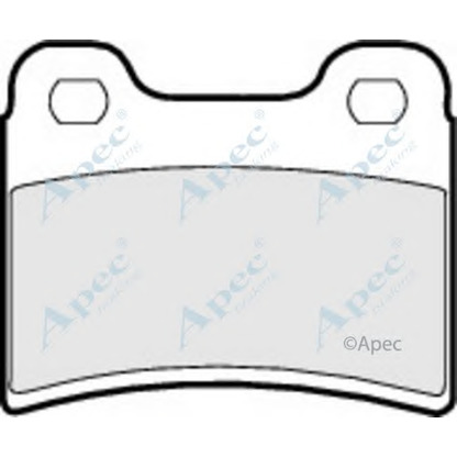 Фото Комплект тормозных колодок, дисковый тормоз APEC braking PAD761
