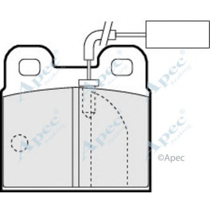 Foto Bremsbelagsatz, Scheibenbremse APEC braking PAD767