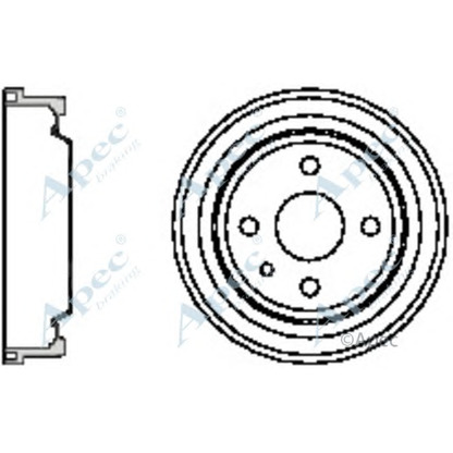 Фото Тормозной барабан APEC braking DRM9126