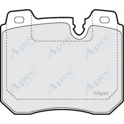 Фото Комплект тормозных колодок, дисковый тормоз APEC braking PAD788