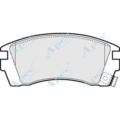 Foto Juego de pastillas de freno APEC braking PAD808