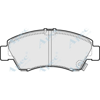 Фото Комплект тормозных колодок, дисковый тормоз APEC braking PAD816