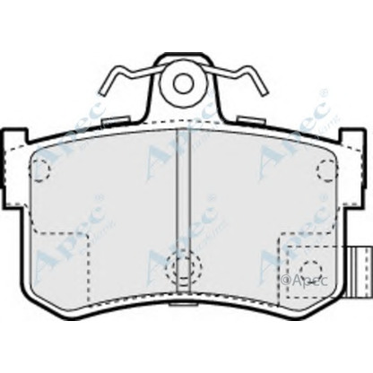 Фото Комплект тормозных колодок, дисковый тормоз APEC braking PAD834