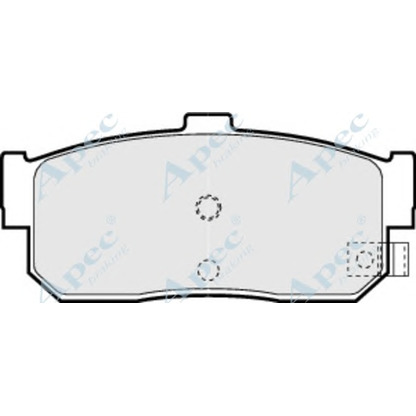 Photo Brake Pad Set, disc brake APEC braking PAD842