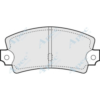 Photo Kit de plaquettes de frein, frein à disque APEC braking PAD853