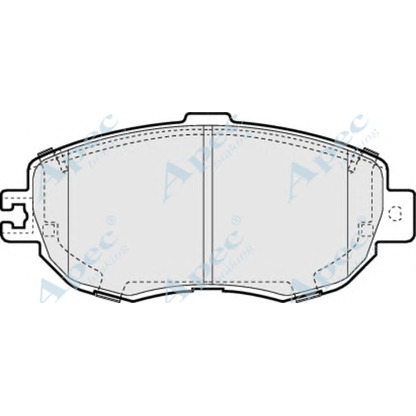 Photo Kit de plaquettes de frein, frein à disque APEC braking PAD862