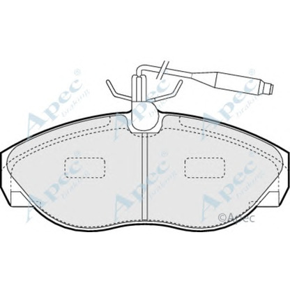 Photo Kit de plaquettes de frein, frein à disque APEC braking PAD867