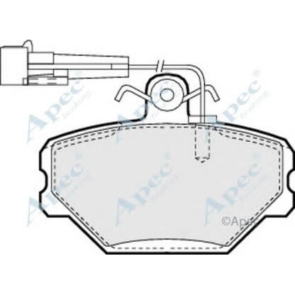 Фото Комплект тормозных колодок, дисковый тормоз APEC braking PAD874