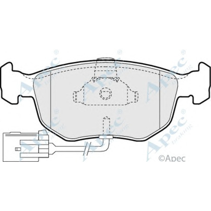 Foto Bremsbelagsatz, Scheibenbremse APEC braking PAD877