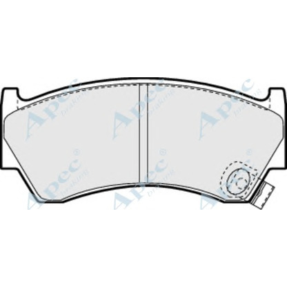 Фото Комплект тормозных колодок, дисковый тормоз APEC braking PAD880