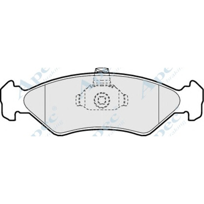 Фото Комплект тормозных колодок, дисковый тормоз APEC braking PAD882