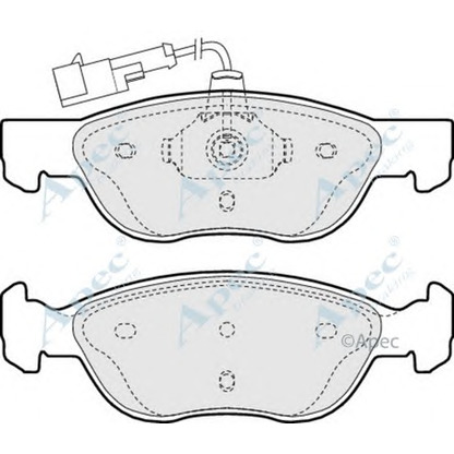 Foto Juego de pastillas de freno APEC braking PAD893