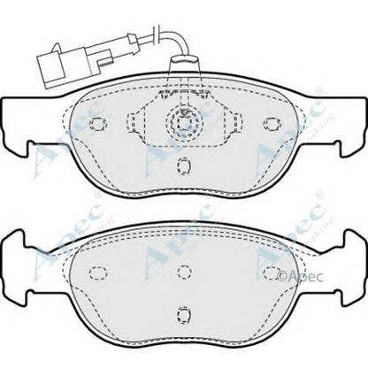 Zdjęcie Zestaw klocków hamulcowych, hamulce tarczowe APEC braking PAD895