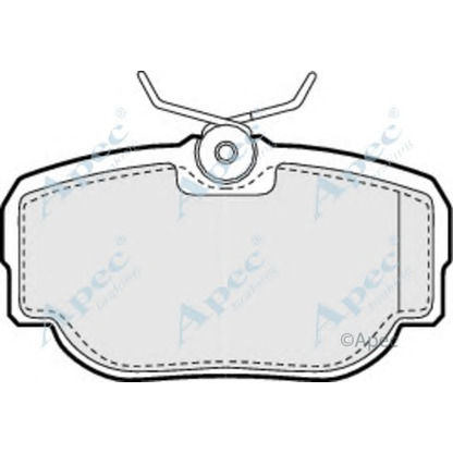 Photo Brake Pad Set, disc brake APEC braking PAD908