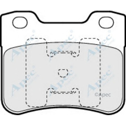 Foto Bremsbelagsatz, Scheibenbremse APEC braking PAD917