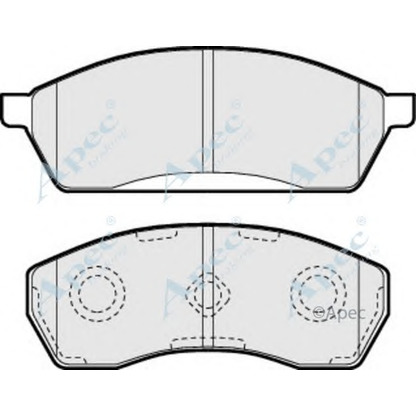 Photo Kit de plaquettes de frein, frein à disque APEC braking PAD919