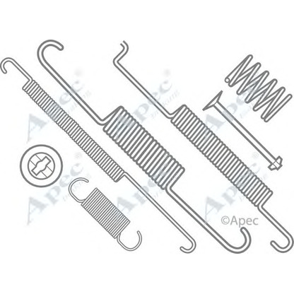 Photo Kit d'accessoires, mâchoire de frein APEC braking KIT735