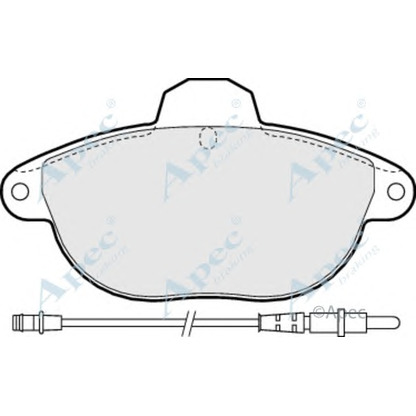 Фото Комплект тормозных колодок, дисковый тормоз APEC braking PAD931