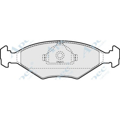 Photo Kit de plaquettes de frein, frein à disque APEC braking PAD947