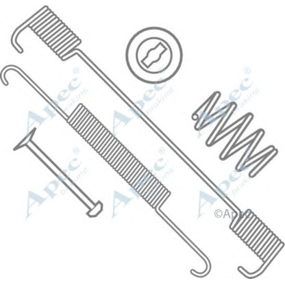 Foto Zubehörsatz, Bremsbacken APEC braking KIT738