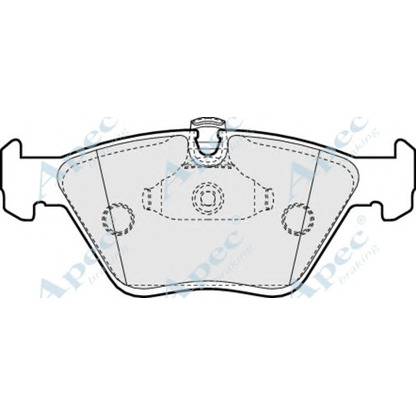 Zdjęcie Zestaw klocków hamulcowych, hamulce tarczowe APEC braking PAD953