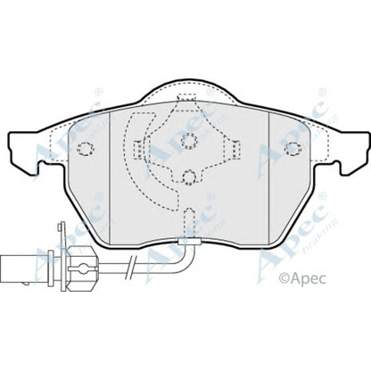 Photo Kit de plaquettes de frein, frein à disque APEC braking PAD964