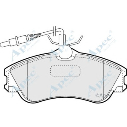 Foto Bremsbelagsatz, Scheibenbremse APEC braking PAD970