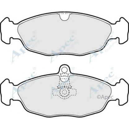 Photo Brake Pad Set, disc brake APEC braking PAD982