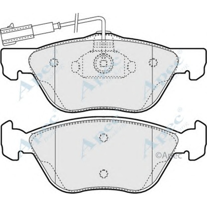 Фото Комплект тормозных колодок, дисковый тормоз APEC braking PAD987